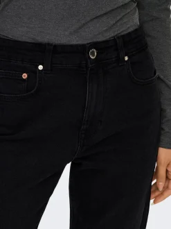 Discount ONLEMEL Høj talje Straight fit Ankellængde Jeans Dame Jeans|Jeans