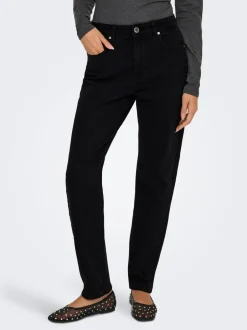 Discount ONLEMEL Høj talje Straight fit Ankellængde Jeans Dame Jeans|Jeans