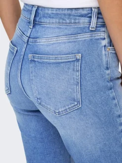 Best ONLEMILY Høj talje Straight fit Ankellængde Jeans Dame Jeans|Jeans