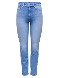 Best ONLEMILY Høj talje Straight fit Ankellængde Jeans Dame Jeans|Jeans