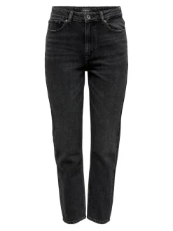 Discount ONLEMILY Høj talje Straight fit Ankellængde Jeans Dame Jeans|Jeans