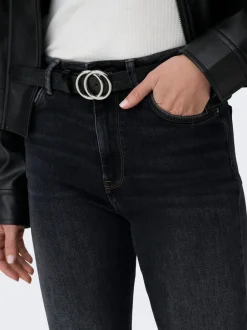 Outlet ONLEMILY Høj talje Straight fit Ankellængde Jeans Dame Jeans|Jeans
