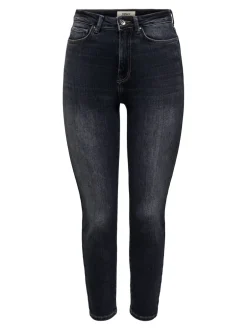 Outlet ONLEMILY Høj talje Straight fit Ankellængde Jeans Dame Jeans|Jeans