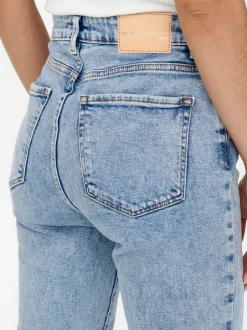 Best ONLEMILY Høj talje Straight fit Ankellængde Jeans Dame Jeans|Jeans