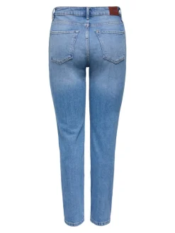 Hot ONLEMILY Høj talje Straight fit Ankellængde Jeans Dame Jeans|Jeans