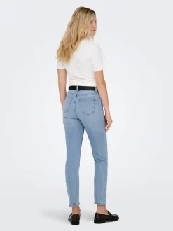 Sale ONLEMILY Høj talje Straight fit Ankellængde Jeans Dame Jeans|Jeans