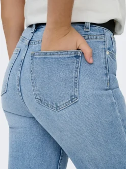 Sale ONLEMILY Høj talje Straight fit Ankellængde Jeans Dame Jeans|Jeans