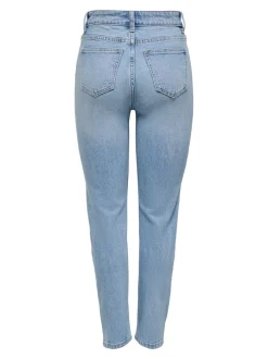 Sale ONLEMILY Høj talje Straight fit Ankellængde Jeans Dame Jeans|Jeans