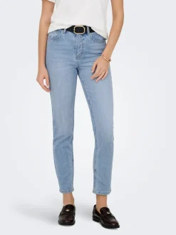 Sale ONLEMILY Høj talje Straight fit Ankellængde Jeans Dame Jeans|Jeans
