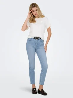 Sale ONLEMILY Høj talje Straight fit Ankellængde Jeans Dame Jeans|Jeans