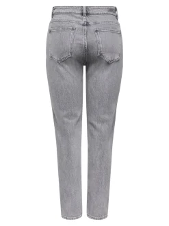 Online ONLEMILY Høj talje Straight fit Ankellængde Jeans Dame Jeans|Jeans