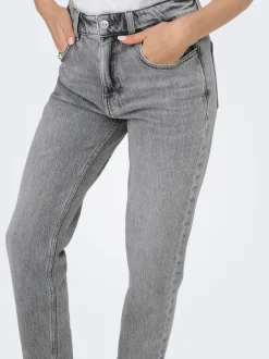 Online ONLEMILY Høj talje Straight fit Ankellængde Jeans Dame Jeans|Jeans