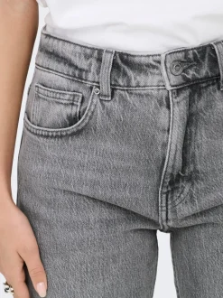 Online ONLEMILY Høj talje Straight fit Ankellængde Jeans Dame Jeans|Jeans