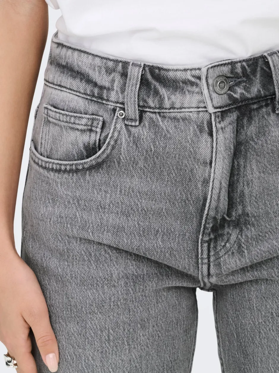 Online ONLEMILY Høj talje Straight fit Ankellængde Jeans Dame Jeans|Jeans