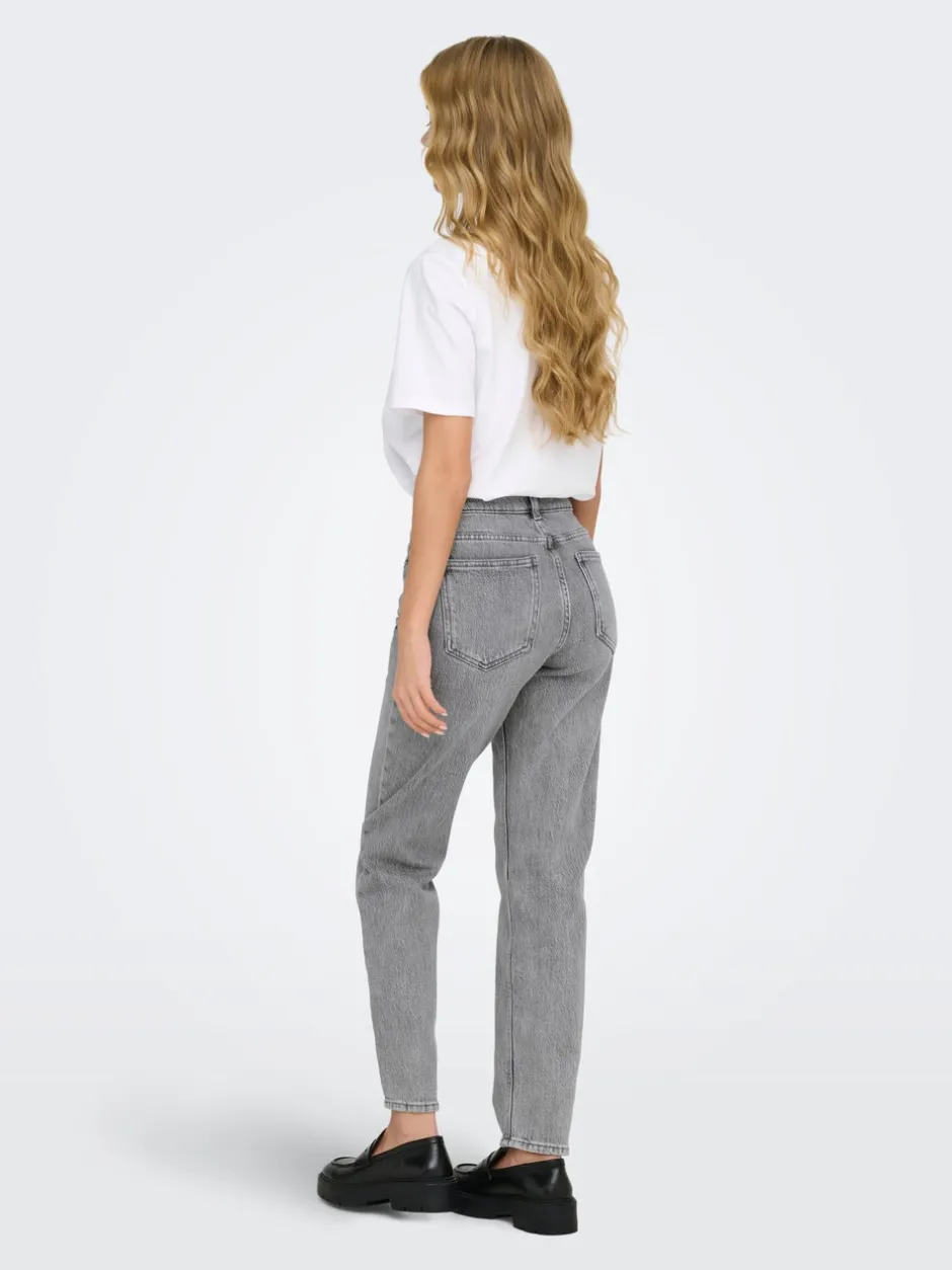 Online ONLEMILY Høj talje Straight fit Ankellængde Jeans Dame Jeans|Jeans