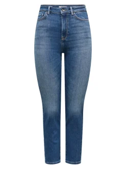 Best ONLEMILY Høj talje Straight fit Ankellængde Jeans Dame Jeans|Jeans