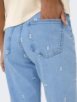 Discount ONLEMILY Høj talje Straight fit Ankellængde Jeans Dame Jeans|Jeans
