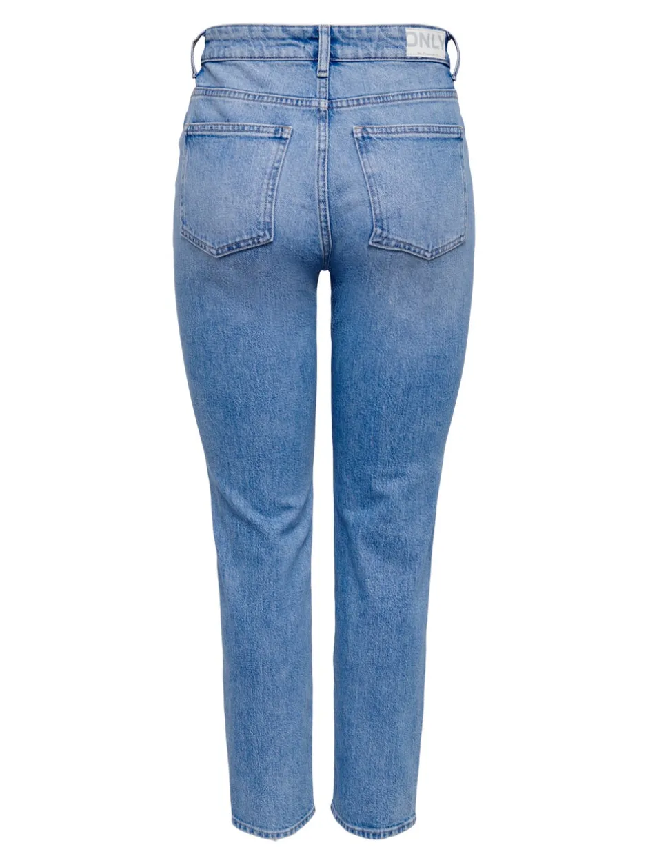 ONLEMILY Høj talje Straight fit Ankellængde Jeans Dame Jeans|Jeans