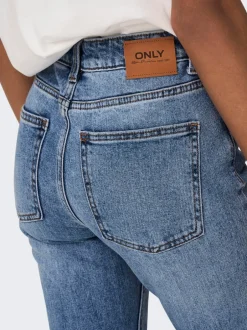 Clearance ONLEMILY Høj talje Straight fit Ankellængde Jeans Dame Jeans|Jeans
