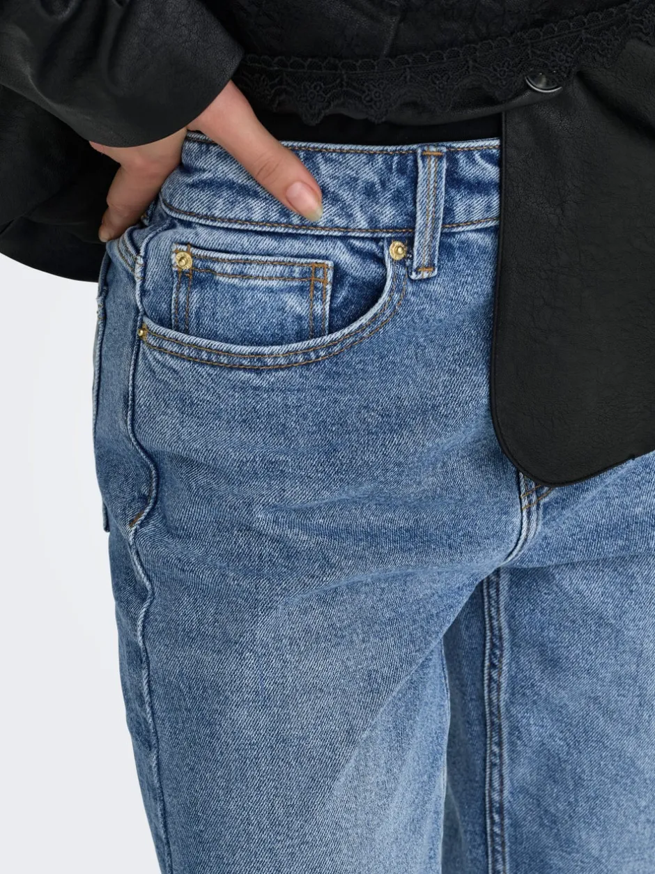 Clearance ONLEMILY Høj talje Straight fit Ankellængde Jeans Dame Jeans|Jeans