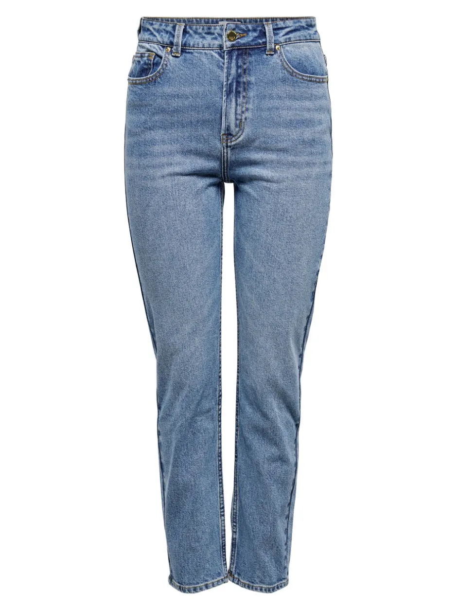 Clearance ONLEMILY Høj talje Straight fit Ankellængde Jeans Dame Jeans|Jeans