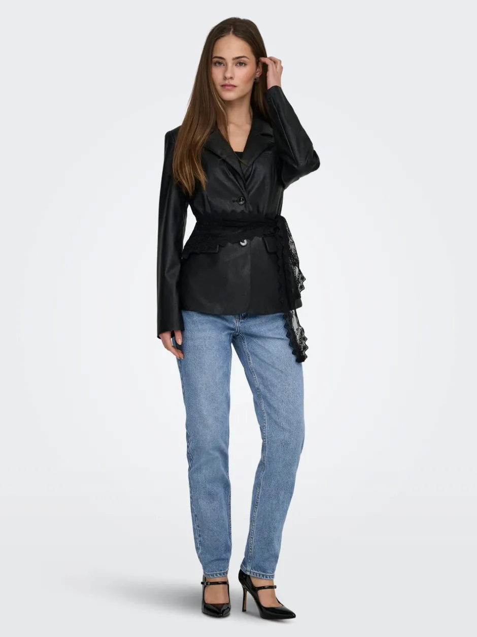 Clearance ONLEMILY Høj talje Straight fit Ankellængde Jeans Dame Jeans|Jeans