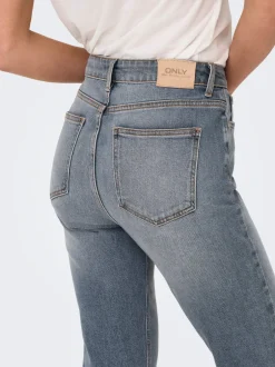 Discount ONLEMILY Høj talje Straight fit Ankellængde Jeans Dame Jeans|Jeans