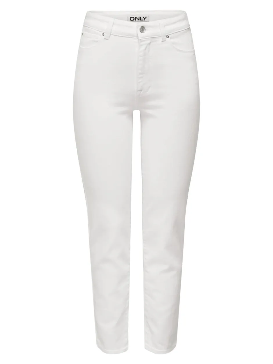 Hot ONLEMILY Høj talje Straight fit Ankellængde Jeans Dame Jeans|Jeans