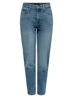 Online ONLEMILY Høj talje Straight fit Ankellængde Jeans Dame Jeans|Jeans