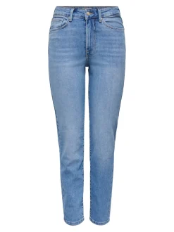 Online ONLEMILY Høj talje Straight fit Ankellængde Jeans Dame Jeans|Jeans