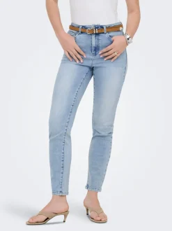 Clearance ONLEMILY-MILA Høj talje Straight fit Ankellængde Jeans Dame Jeans|Jeans