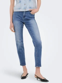 ONLEMILY-MILA Høj talje Straight fit Ankellængde Jeans Dame Jeans|Jeans