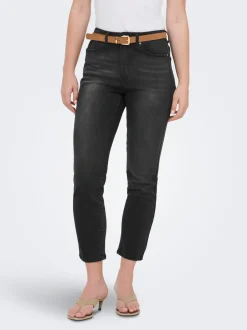 Online ONLEMILY-MILA Høj talje Straight fit Ankellængde Jeans Dame Jeans|Jeans