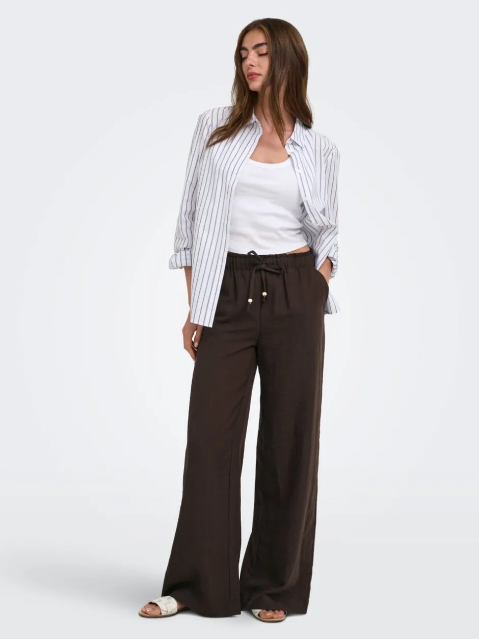 Sale ONLEMMIA Wide leg fit Bukser i wide fit Dame Bukser