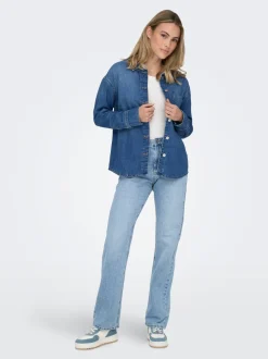 Online ONLESTELLE Denim-skjorte Dame Skjorter