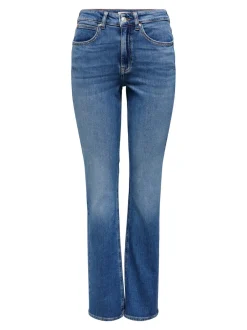 Hot ONLEVERLY Mellemhøj talje Bootcut fit Jeans Dame Jeans|Jeans