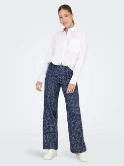 Online ONLEVITA Wide leg fit Bukser i wide fit Dame Bukser
