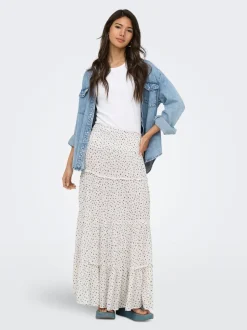 Discount ONLFERNANDA Nederdel Lang nederdel Dame Nederdele