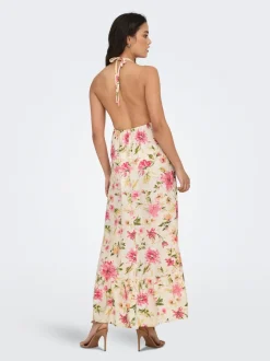 Clearance ONLFLOWER Lang kjole Dame Kjoler