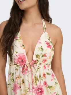 Clearance ONLFLOWER Lang kjole Dame Kjoler
