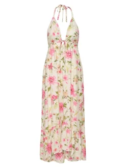 Clearance ONLFLOWER Lang kjole Dame Kjoler