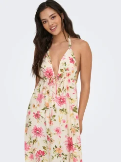 Clearance ONLFLOWER Lang kjole Dame Kjoler