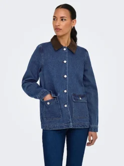 ONLFRANKIE Denimjakke Dame Jakker Og Frakker|Double Denim