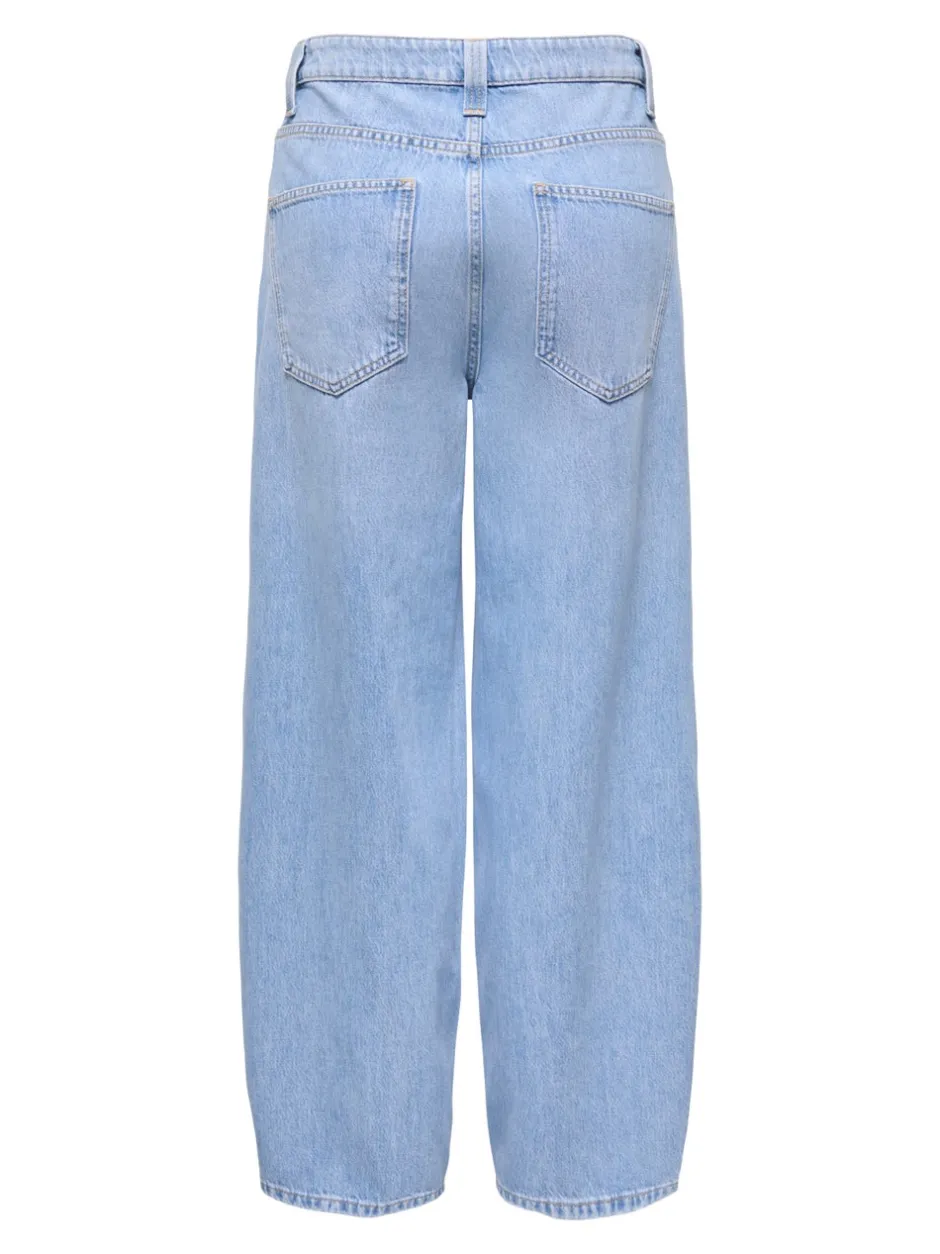 Hot ONLFRANKIE Høj talje Barrel fit Ankellængde Jeans Dame Jeans|Jeans