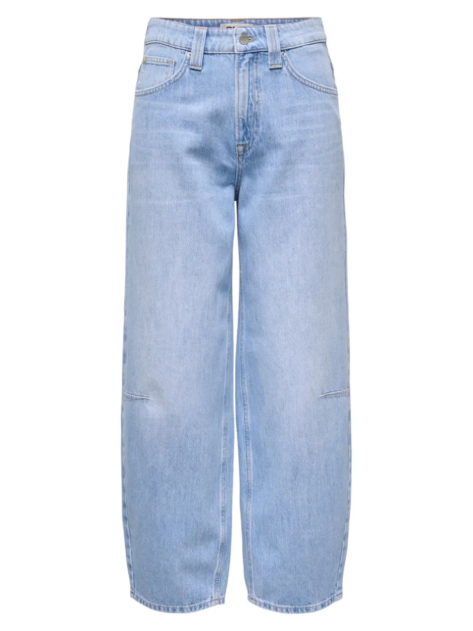 Hot ONLFRANKIE Høj talje Barrel fit Ankellængde Jeans Dame Jeans|Jeans
