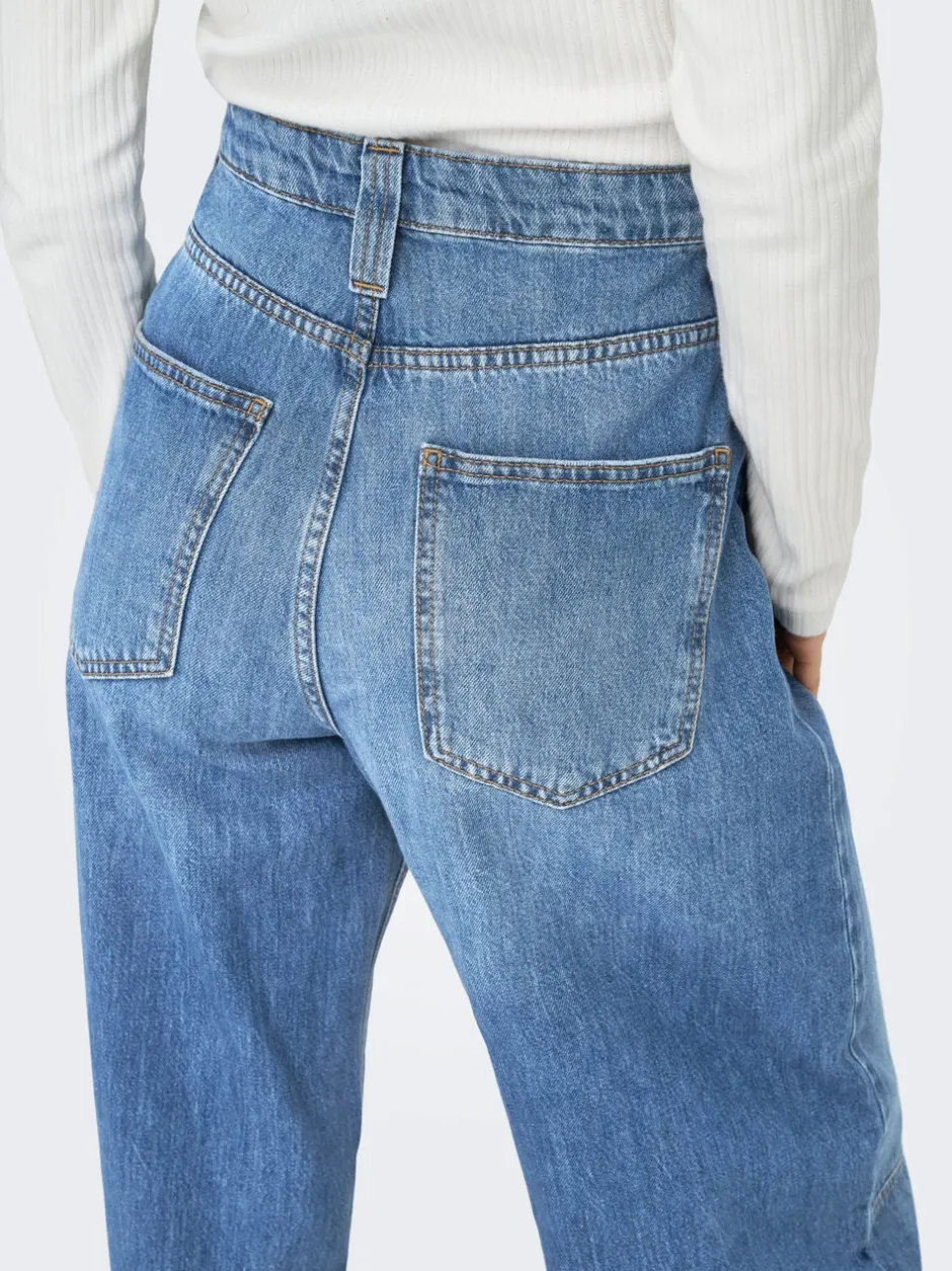 Sale ONLFRANKIE Høj talje Barrel fit Ankellængde Jeans Dame Jeans|Jeans