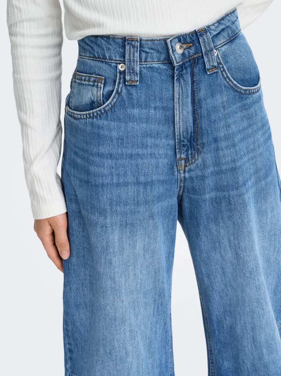 Sale ONLFRANKIE Høj talje Barrel fit Ankellængde Jeans Dame Jeans|Jeans