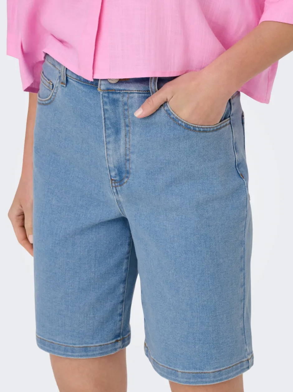 Clearance ONLFRIDA Høj talje Regular fit Bermuda-shorts Dame Shorts