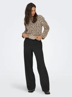 Online ONLGIA-DELUXE Wide leg fit Bukser i wide fit Dame Bukser
