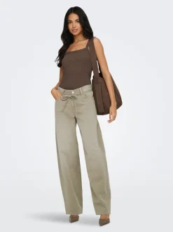 ONLGIANNA Mellemhøj talje Straight fit Jeans Dame Jeans|Jeans